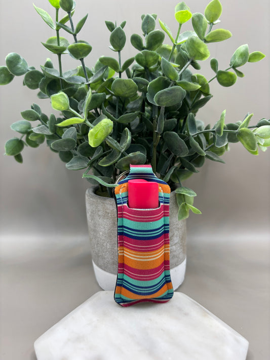 Zarape-Inspired Lipstick Holder Keychain
